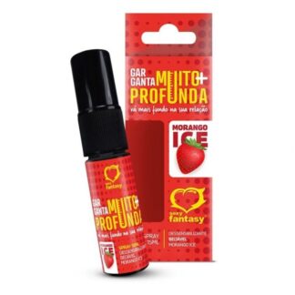 Spray Garganta Muito Mais Profunda Morango